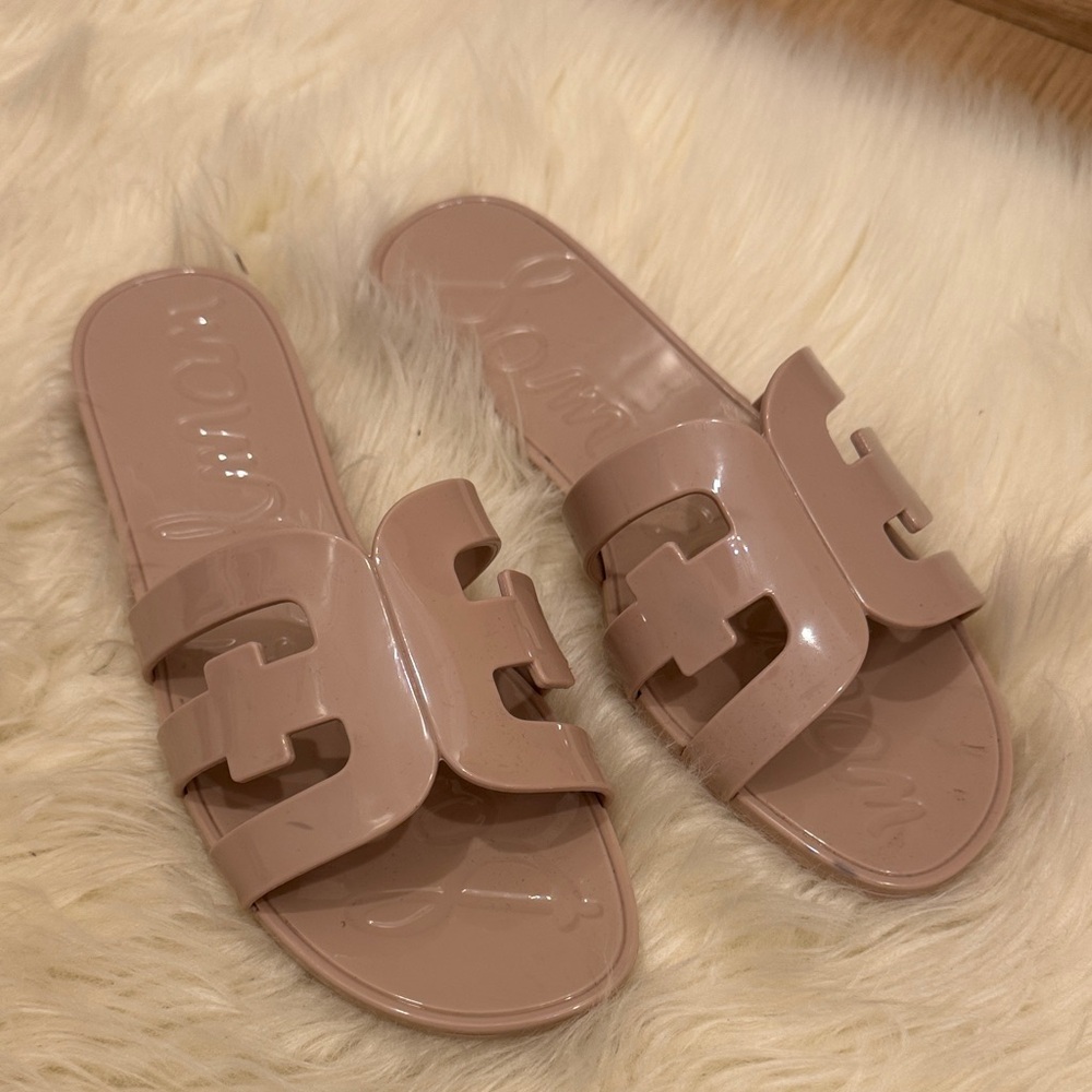 Sam Edelman Taupe Slide Sandals